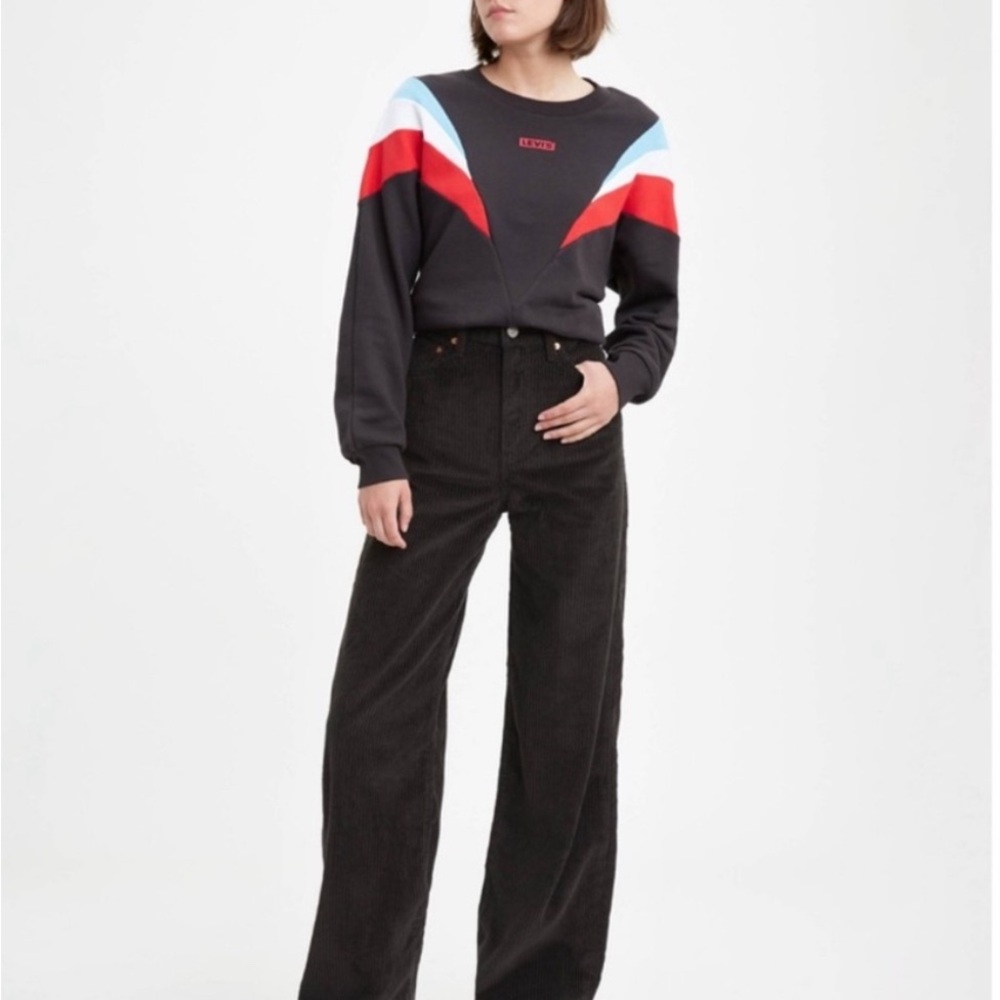 NWT Levi's Low Pro Black Corduroy Trousers